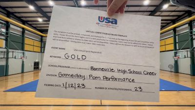 Bonneville High School [High School - Performance Routine] 2023 USA Virtual Spirit Regional II