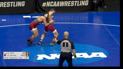 125 lb R16, Anthony Noto, Lock Haven vs Eric Barnett, Wisconsin