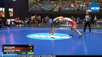 174 lbs Prelim Round 1 - Cole Glazier, St. Cloud State vs Anthony Des Vigne, Central Oklahoma