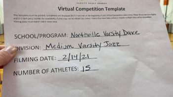 Northville High School [Medium Varsity - Jazz] 2021 UDA Spirit of the Midwest Virtual Challenge
