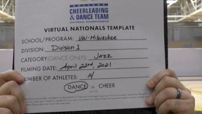 University of Wisconsin-Milwaukee [Virtual Division 1 - Jazz Finals] 2021 UCA & UDA College Cheerleading & Dance Team National Championship