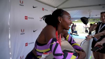 Kayla White Talks 10.9 Execution, Birthday Race in Budapest & 200m Return | Post-Race Interview 2026 USATF