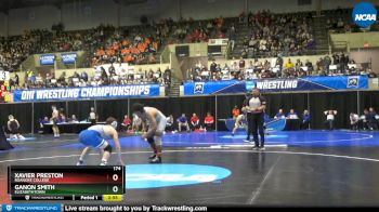 174 lbs Prelim Round 1 - Ganon Smith, Elizabethtown vs Xavier Preston, Roanoke College