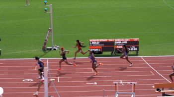 100 Meter Hurdles - University:College Women (Prelims) Heat 4