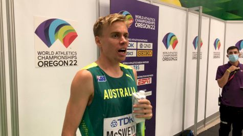 Stewart McSweyn After The 1st Round Of Worlds 1500m