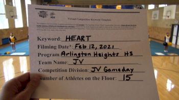 Arlington Heights High School [Game Day JV] 2021 NCA & NDA Virtual February Championship