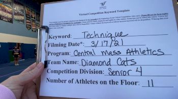 Central Mass Athletics - Diamond Cats [L4 Senior - Small] 2021 Varsity All Star Winter Virtual Competition Series: Event IV