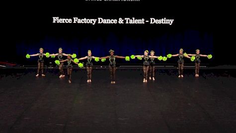 Fierce Factory Dance & Talent - Destiny [2021 Youth Pom - Small Semis] 2021 The Dance Summit