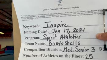 Spirit Athletics - Bombshells [L3 Senior - D2] 2021 GSSA DI & DII Virtual Championship
