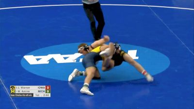 197 3rd place, Myles Amine, Michigan vs Jacob Warner, Iowa