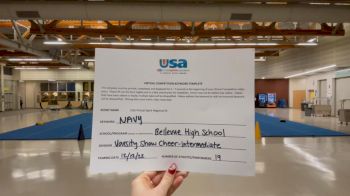 Bellevue High School [Varsity Show Cheer Intermediate] 2022 USA Virtual Spirit Regional I
