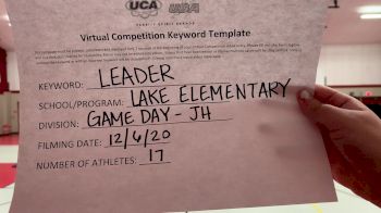 Lake Middle School [Game Day JH] 2020 UCA Louisiana Virtual Regional
