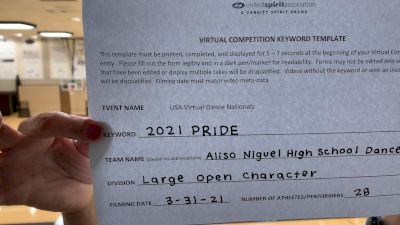 Aliso Niguel High School [Character Dance Varsity] 2021 USA Spirit & Dance Virtual National Championships