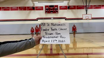 Fowler Youth Cheer [Pee Wee - Pom - Traditional Rec] 2021 USA Spirit & Dance Virtual National Championships