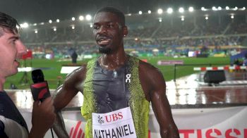 Nathaniel Ezekiel Won In The Rain For The First Time At 2025 Diamond League Lausanne