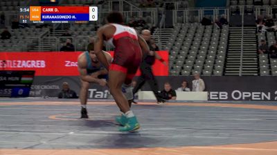 74 kg Semifinal - David Carr, USA vs Murad Kuramagomedov, HUN