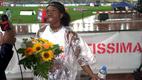 Brittany Brown Battles The Rain, Wins 2025 Lausanne Diamond League 200m In 22.23