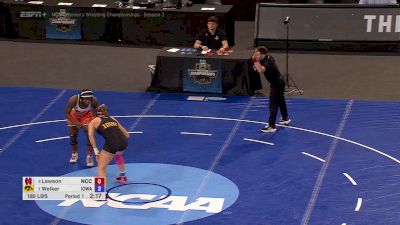 180 lb Semifinal, Kylie Welker, Iowa vs Shenita Lawson, North Central