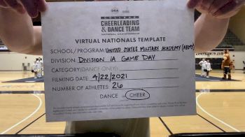 United States Military Academy [Virtual Division IA Game Day - Cheer Finals] 2021 UCA & UDA College Cheerleading & Dance Team National Championship
