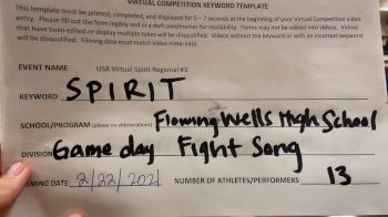 Flowing Wells High School [High School - Fight Song - Cheer] 2021 USA Virtual Spirit Regional #3