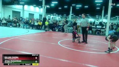 52 lbs Round 5 (10 Team) - Killian Ohora, Mat Assassins Blue vs Ziyan Muhammad, Rangers WC