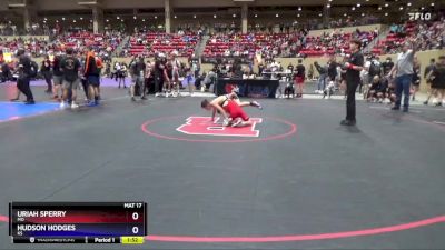 71 lbs Champ. Round 1 - Uriah Sperry, MO vs Hudson Hodges, KS