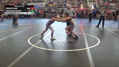 75 lbs Cons. Round 2 - Braelynn Stetler, Lady Magics vs Scarlet Hunt, Wilmington Ladies Freestyle Wr