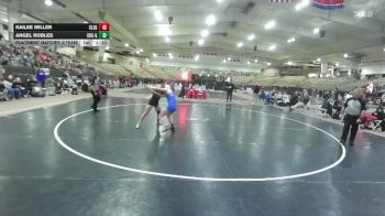 120 lbs Placement Matches (8 Team) - Kailee Miller, Cleveland High School Girls vs Angel Robles, Clarksville High School Girls