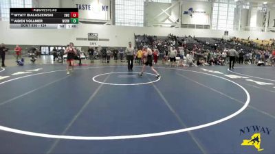 124 lbs Cons. Round 4 - Wyatt Bialaszewski, Salamanca Wrestling Club vs Aiden Vollmer, Webster Schroeder Youth Wrestling