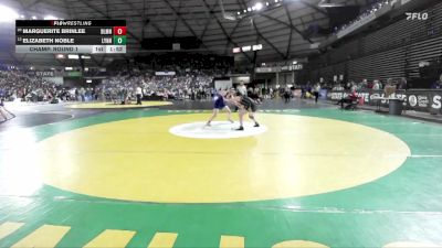 Girls 3A 145 lbs Champ. Round 1 - Elizabeth Noble, Lynnwood (Girls) vs Marguerite Brinlee, Bellarmine Prep (Girls)