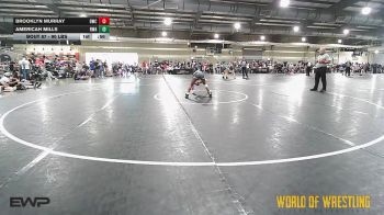 90 lbs Quarterfinal - Brooklyn Murray, DoughBoy WC vs Americah Mills, Roundtree Wrestling Academy