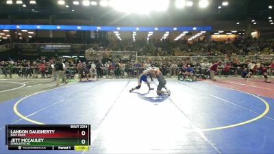 190 2A Quarterfinal - Landon Daugherty, East River vs Jett McCauley, Charlotte Hs