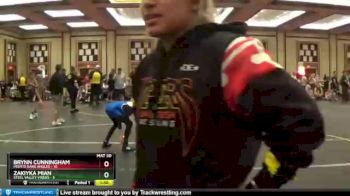 78 lbs Round 7 (8 Team) - Brynn Cunningham, Misfits Dark Angles vs Zakiyka Mian, Steel Valley Vixens