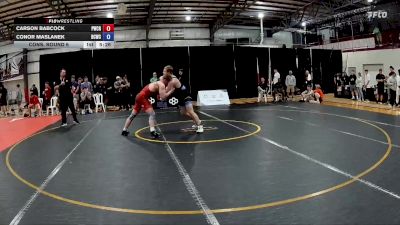 92 kg Cons. Round 6 - Carson Babcock, Panther Wrestling Club RTC vs Conor Maslanek, Buies Creek Wrestling Club