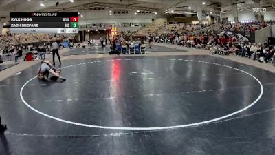 150 lbs Semis & 1st Wb (8 Team) - Zach Shepard, Houston High School vs Kyle Hogg, Bradley Central High School