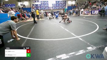 43 lbs Consolation - Odysseus Cain, Morrison Takedown Club vs Rhiller Ellison, El Reno Wrestling Club