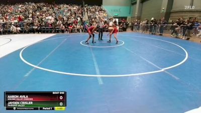 138 lbs Prelim - Aaron Avila, Golden Valley (Merced) vs Jayden Crisler, Pahrump Valley