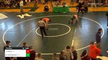 7th Place - Joe Wiley, Hingham vs Nick Andreassen, Norton