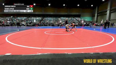 96 lbs 5th Place - Jordan Ineck, Idaho Gold vs Gage Little, Warhead