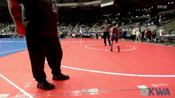 67 lbs Round Of 16 - Jamison Howard, Bartlesville Wrestling Club vs Kaiden Jones, Midwest City Bombers Youth Wrestling Club