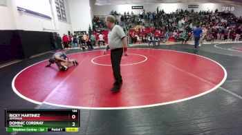 144 lbs Champ. Round 2 - Dominic Cordray, Chaparral vs Ricky Martinez, Jefferson