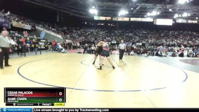 3A 285 lbs Cons. Round 1 - Gabe Chapa, Fruitland vs Cesar Palacios, American Falls