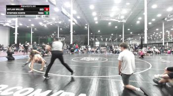 140 lbs Rr Rnd 5 - Jaylan Miller, Anchor Down - HS vs Stephen Korte, Pocono Mountain Regional Wrestling Club - HS