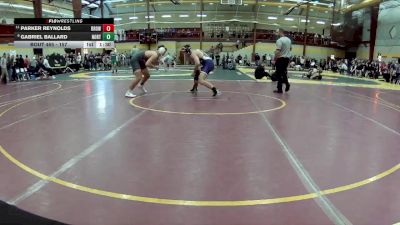 157 lbs Champ. Round 3 - Parker Reynolds, Brownsburg vs Gabriel Ballard, Northampton