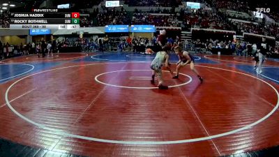 98 lbs Cons. Round 3 - Joshua Haddix, Thermopolis Wrestling Club vs Rocky Rothwell, Stillwater Gladiators