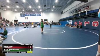 135 lbs Quarterfinal - Alyse Richardson, Kelly Walsh vs Katie Lyon, Cheyenne East