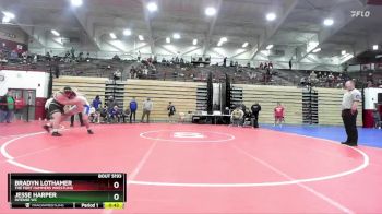 285 lbs 1st Place Match - Bradyn Lothamer, The Fort Hammers Wrestling vs Jesse Harper, Intense WC