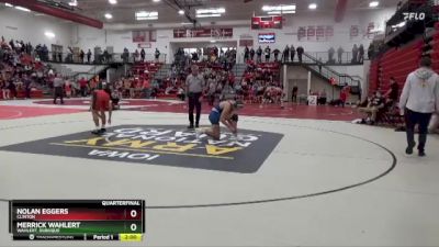 157 lbs Quarterfinal - Merrick Wahlert, Wahlert, Dubuque vs Nolan Eggers, Clinton