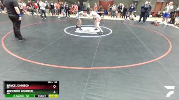 132 lbs Champ. Round 1 - Bryce Johnson, OR vs Rosendo Aparicio, WA