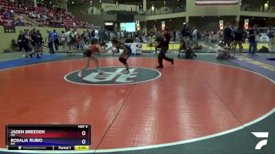 112 lbs Cons. Round 3 - Jaden Breeden, MO vs Rosalia Rubio, NM